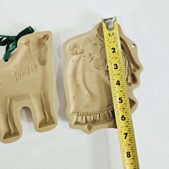 Vintage Brown Bag Cookie Art Cookie Mold 1991 1987 Retired Designs Angel & Horse - Picture 9 of 9